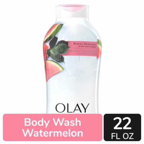 Olay Fresh Outlast Notes of Watermelon & Agave Body Wash Perspective: front