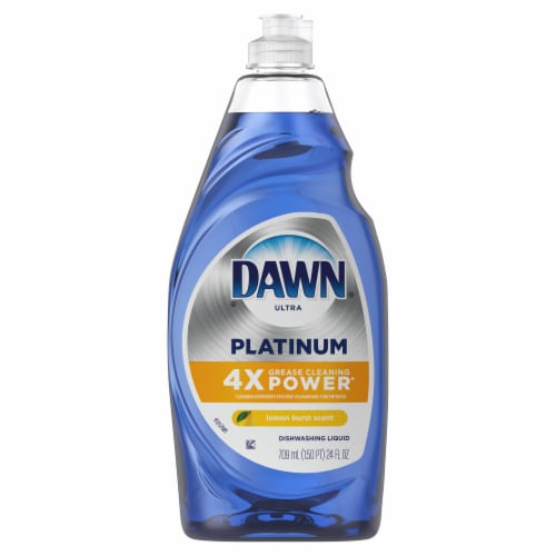 Dawn Ultra Platinum Lemon Burst Dishwashing Liquid Perspective: front