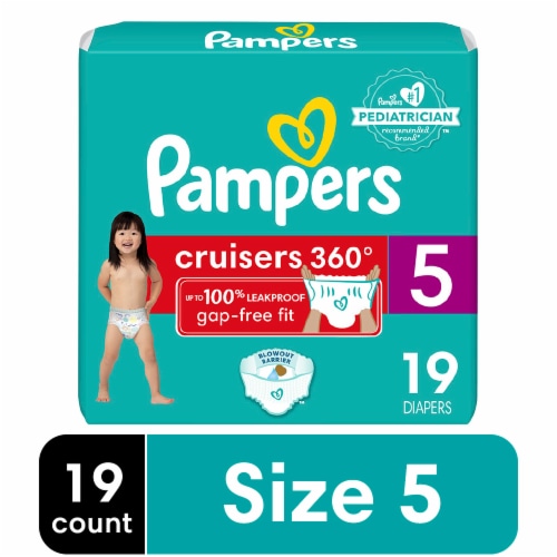 Pampers Cruisers 360 Baby Diapers Size 5 (27+ lbs) Perspective: front