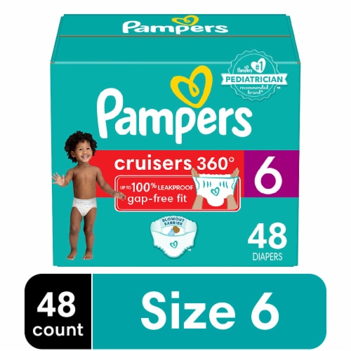 Pampers Cruisers 360 Baby Diapers Size 6 Perspective: front