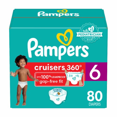 Pampers Cruisers 360 Pull-On Diapers Size 6 (35+ lbs) Perspective: front
