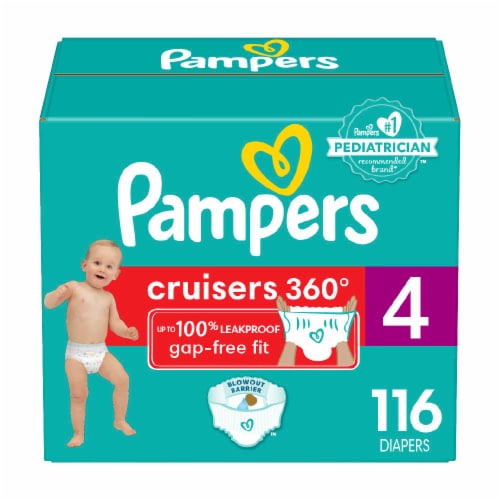 Pampers Cruisers 360 Pull-On Diapers Size 4 (22-37 lbs) Perspective: front