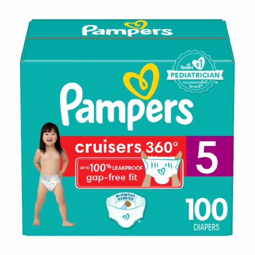 Pampers Cruisers 360 Pull-On Diapers Size 5 (27+ lbs) Perspective: front