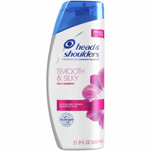 Head and Shoulders Smooth & Silky Paraben Free Dandruff Shampoo Perspective: front