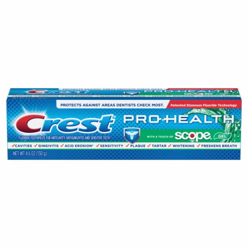 Crest® Pro-Health Toothpaste with a Touch of Scope Teeth Whitening Perspective: front