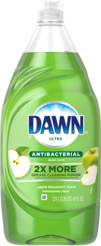 Dawn Ultra Apple Blossom Scent Antibacterial Hand Soap and Dishwashing Liquid Perspective: front