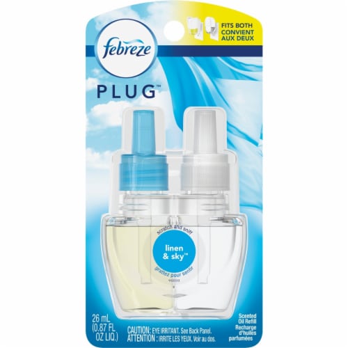 Febreze® Plug™ Linen & Sky™ Air Freshener Refill Perspective: front