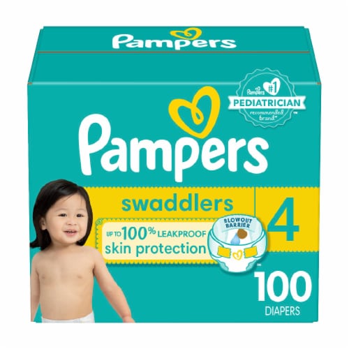 Pampers Swaddlers Active Baby Diaper Size 4, 100 ct - Metro Market