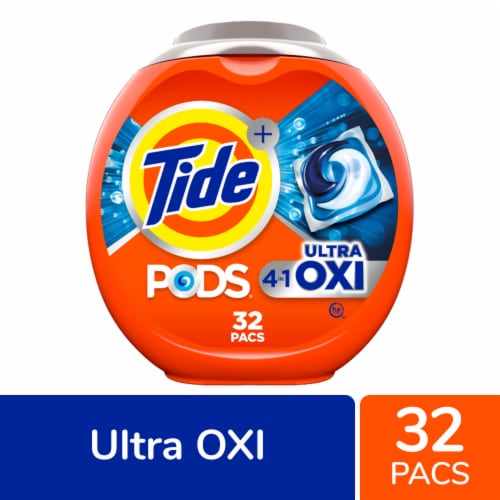 Tide Pods Ultra Oxi Original Scent Laundry Detergent Pods Perspective: front