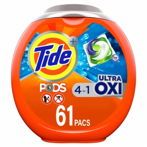 Tide PODS Liquid Laundry Detergent Soap Pacs Perspective: front