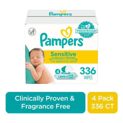 arm vinger twintig Pampers Sensitive Fragrance Free Baby Wipes, 6 pk / 56 ct - Pick 'n Save