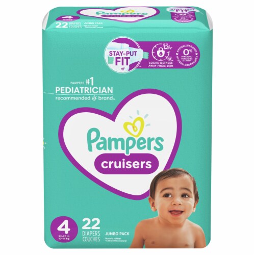 Snel Uitgaan van Irrigatie Pampers Cruisers Size 4 Baby Diapers, 22 ct - Kroger