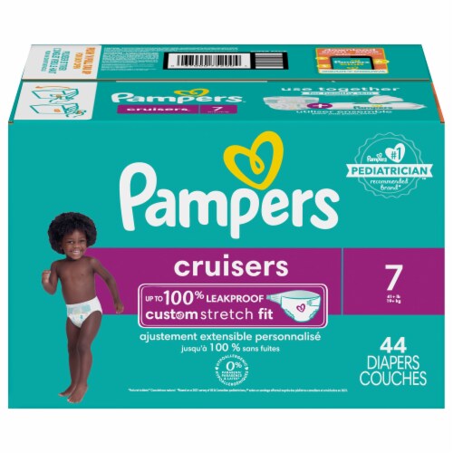 Pampers Cruisers Size 7 Diapers Perspective: front