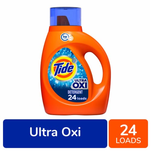Tide HE Ultra Oxi Liquid Laundry Detergent Perspective: front