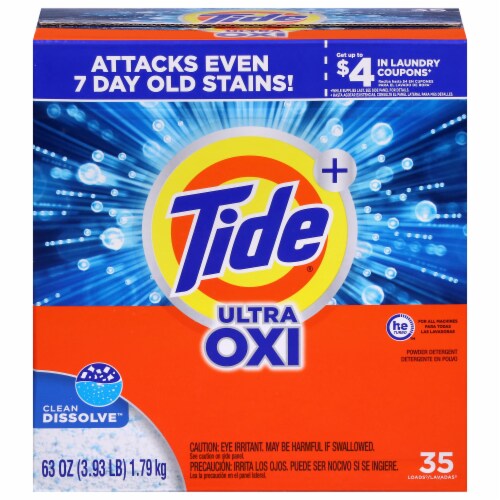 Tide® Plus Ultra Oxi Powder Laundry Detergent Perspective: front