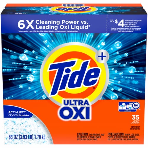 Tide® Plus Ultra Oxi Powder Laundry Detergent Perspective: front