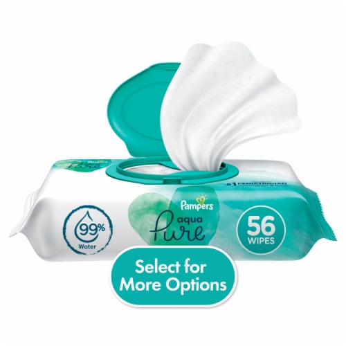 Pampers Aqua Pure Baby Wipes, ct - Super Markets