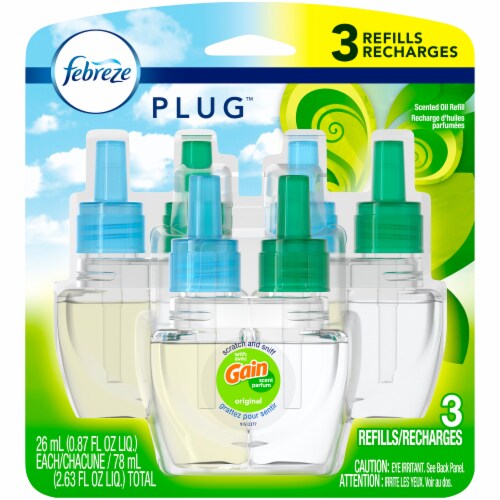 Febreze Plug Gain Original Scented Oil Refills Perspective: front