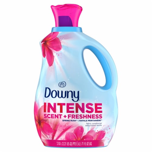 Downy Intense Scent + Freshness Spring Rush Liquid Fabric Softener Perspective: front