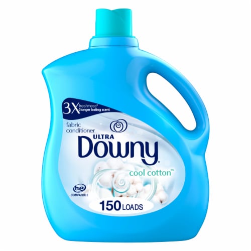 Downy Ultra Cool Cotton Liquid Fabric Conditioner Fabric Softener Perspective: front