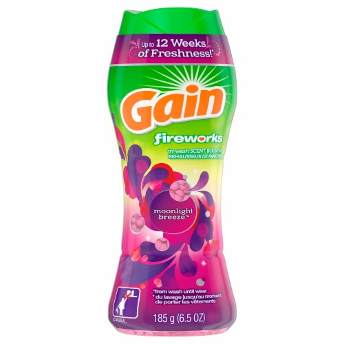 Gain Fireworks Moonlight Breeze in Wash Scent Booster Fabric Refreshers Perspective: front