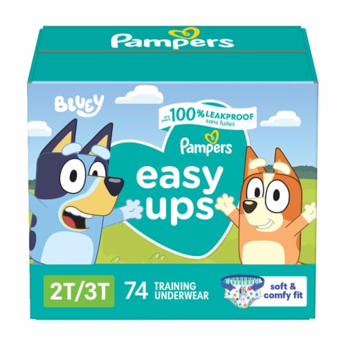 Pampers Easy Ups Training Pants Boys 2T-3T (16-34 lbs), 74 count