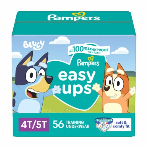 Pampers Easy Ups Training Pants Boys 4T-5T (37+ lbs), 56 count