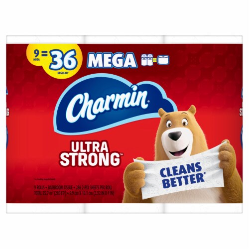 Charmin Ultra Strong Mega Roll Bath Tissue Perspective: front