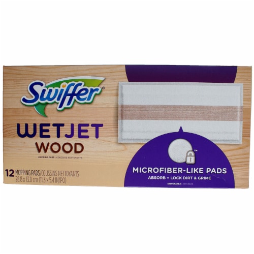 Swiffer WetJet Wood Sweeping Cloth Refills Perspective: front
