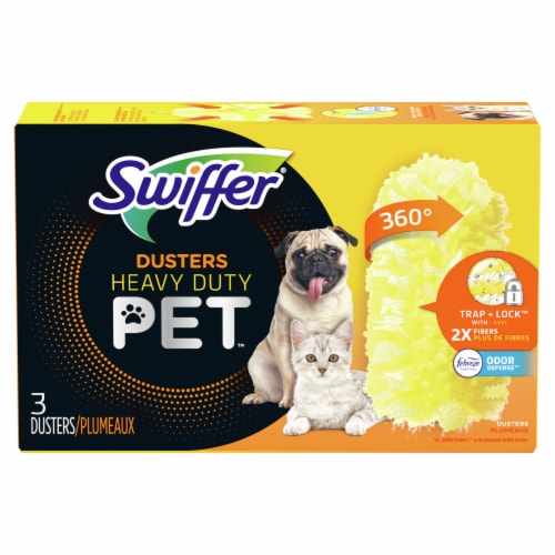 Swiffer® Dusters with Febreze Odor Defense Heavy Duty Pet Duster Refills Perspective: front