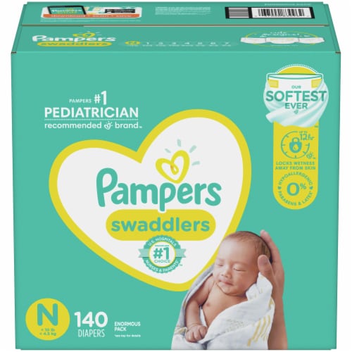 Pampers Swaddlers Size N Diapers, 140 ct - Fry's Food Stores