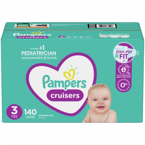 Pampers Cruisers Size 3 Diapers, 140 ct - Fry's Food Stores