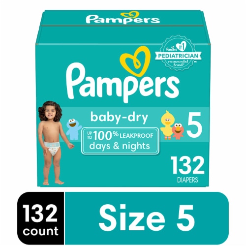 Pampers Baby-Dry Size 5 132 ct - Kroger