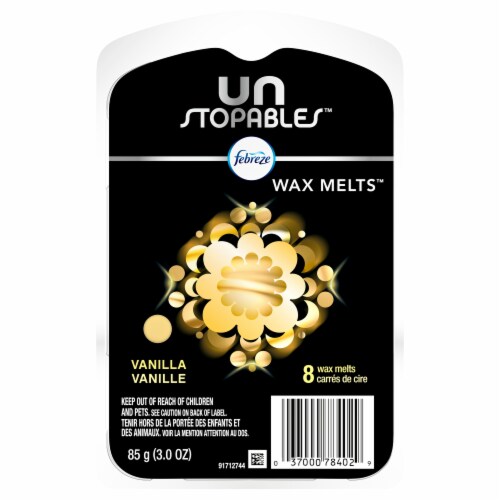 Febreze Unstopables Air Freshener Vanilla Wax Melts, 8 ct / 3 oz