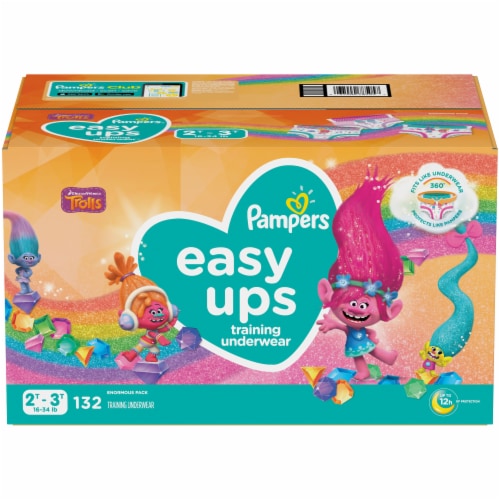 Pampers Easy Ups Size 2T-3T Girls Training Pants, 132 ct - City Market