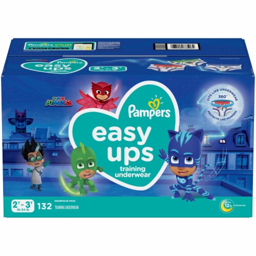 Pampers Easy Ups Size 2T-3T Boys Training Underwear, 132 pk - King Soopers