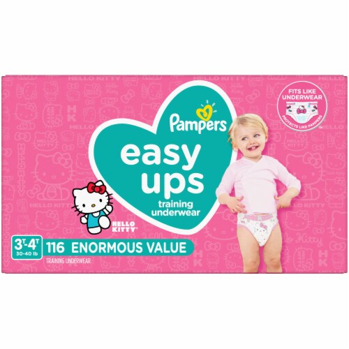 Pampers Easy Ups Size 3T-4T Training Pants, 116 ct - Food 4 Less