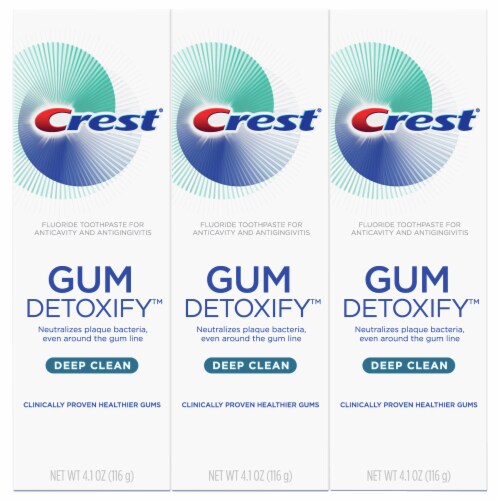 Crest Gum Detoxify™ Fluoride Toothepaste Perspective: front