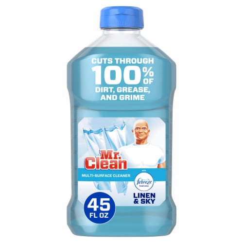 Mr. Clean with Febreze Linen & Sky Multi-Surface Cleaner Perspective: front