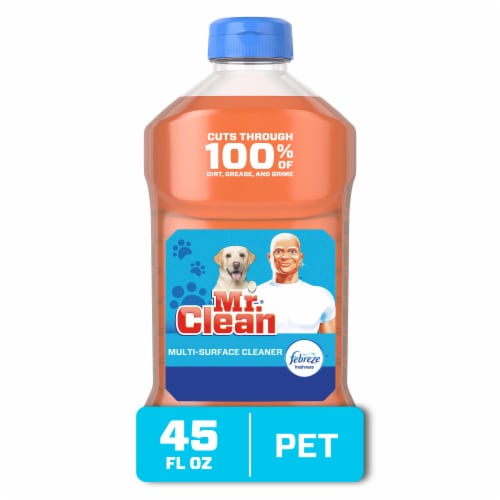 Mr. Clean Pet Multi-Surface Cleaner with Febreze Odor Defense Perspective: front