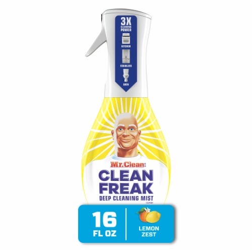 Mr. Clean Lemon Zest Scent Deep Cleaning Mist Multi-Surface Spray Starter Kit Perspective: front