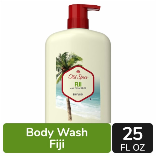 Old Spice Fiji with Palm Tree Body Wash Perspective: front