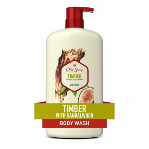 Old Spice Timber with Sandalwood Body Wash Perspective: front