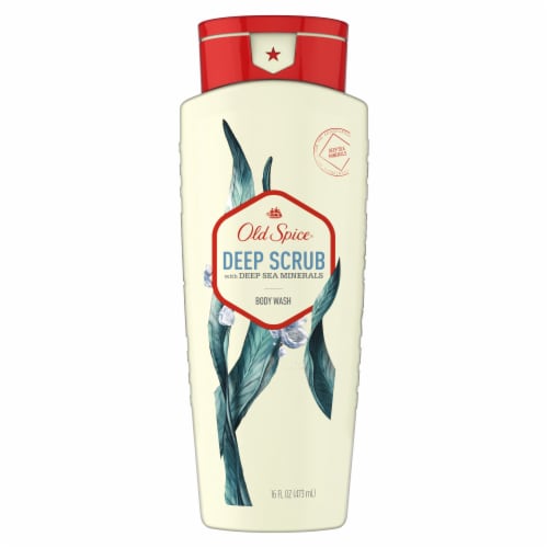 Old Spice® Men Body Wash Deep Scrub with Deep Sea Minerals Fresher Collection Perspective: front