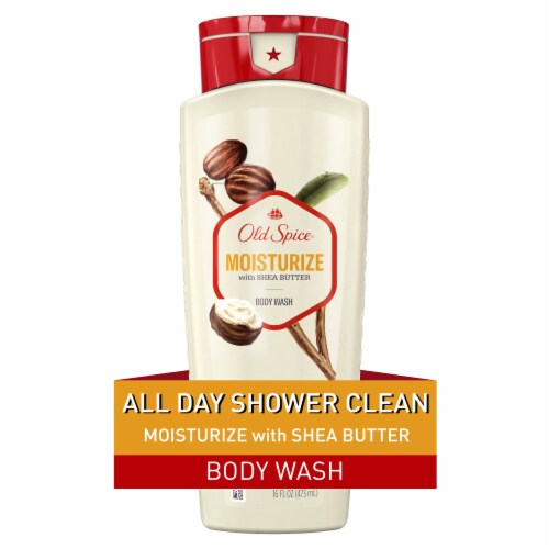 Old Spice® Men Moisturizing Shea Butter Body Wash Perspective: front