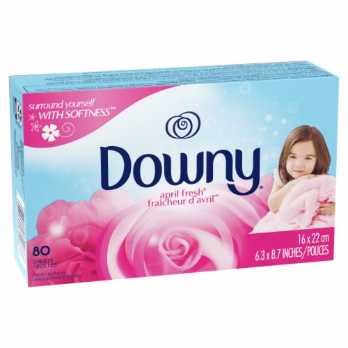 Downy® April Fresh Dryer Sheets Perspective: front