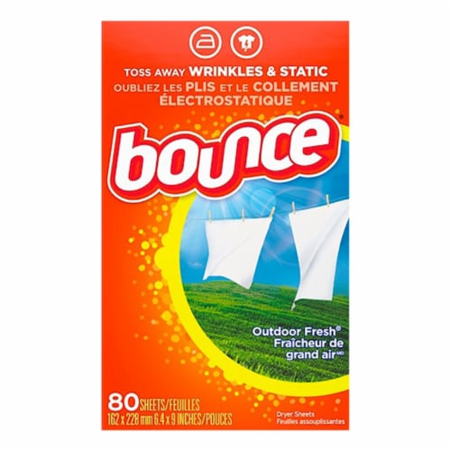 Bounce® Outdoor Fresh Dryer Sheets Perspective: front