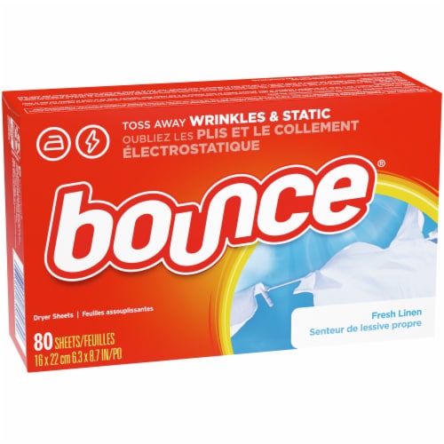 Bounce Fresh Linen Dryer Sheets Perspective: front