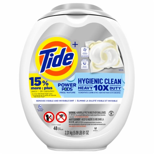 Tide Power Pods Clean Laundry Detergent - Free & Gentle - 45ct