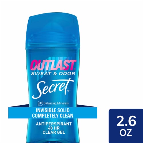 Secret® Outlast™ Invisible Solid Completely Clean Women's Antiperspirant Stick Perspective: front